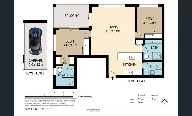 Floorplan of Homely unit listing, 5/21 Curtis Street, Norman Park QLD 4170