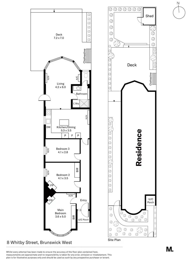 Floorplan of Homely house listing, 8 Whitby Street, Brunswick West VIC 3055