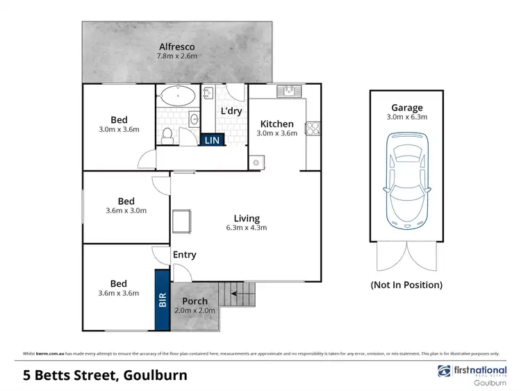 Floorplan of Homely house listing, 5 Betts Street, Goulburn NSW 2580