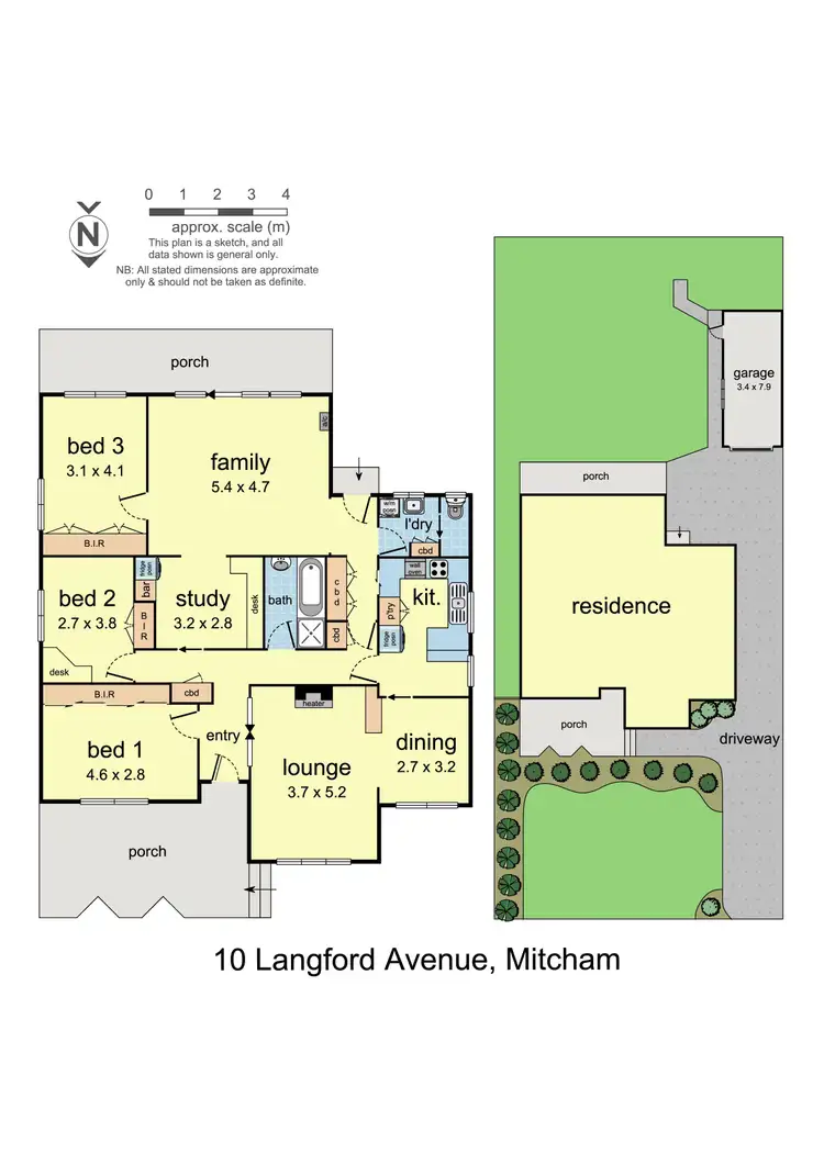 Floorplan of Homely house listing, 10 Langford Avenue, Mitcham VIC 3132