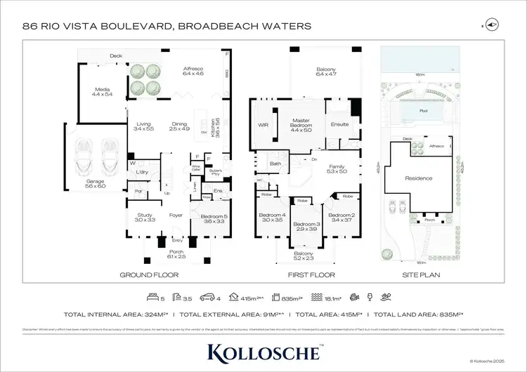 Floorplan of Homely house listing, 86 Rio Vista Boulevard, Broadbeach Waters QLD 4218
