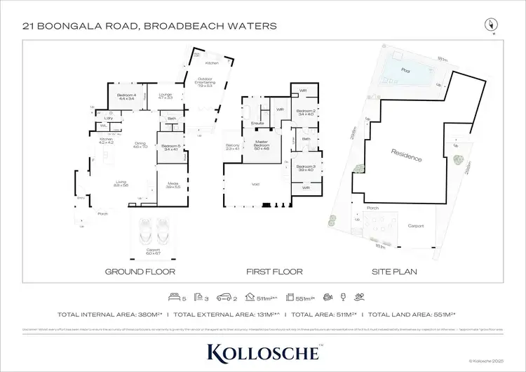 Floorplan of Homely house listing, 21 Boongala Road, Broadbeach Waters QLD 4218