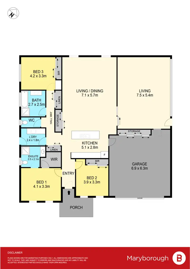 Floorplan of Homely house listing, 26 Hosken Street, Maryborough VIC 3465