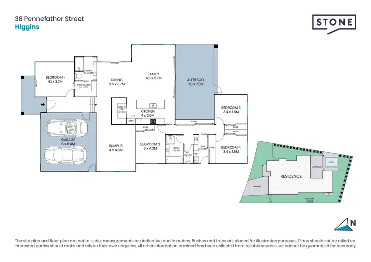 Floorplan of Homely house listing, 36 Pennefather Street, Higgins ACT 2615