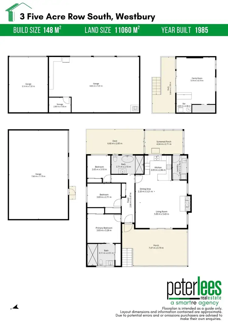 Floorplan of Homely house listing, 3 Five Acre Row, Westbury TAS 7303