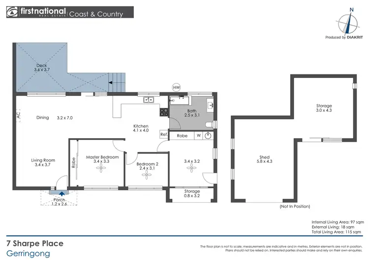 Floorplan of Homely house listing, 7 Sharpe Place, Gerringong NSW 2534