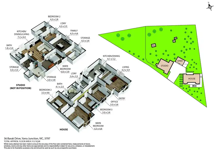 Floorplan of Homely house listing, 36 Barak Drive, Yarra Junction VIC 3797