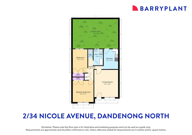 Floorplan of Homely unit listing, 2/34 Nicole Avenue, Dandenong North VIC 3175
