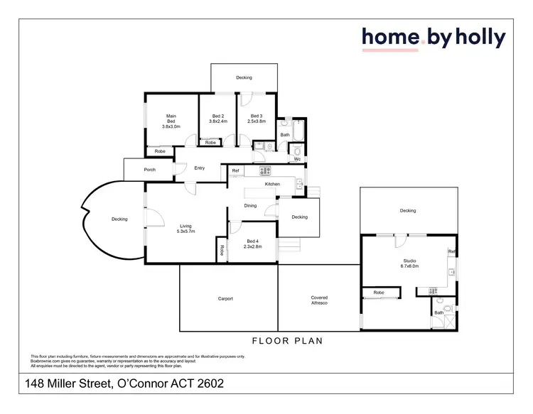 Floorplan of Homely house listing, 148 Miller Street, O'connor ACT 2602