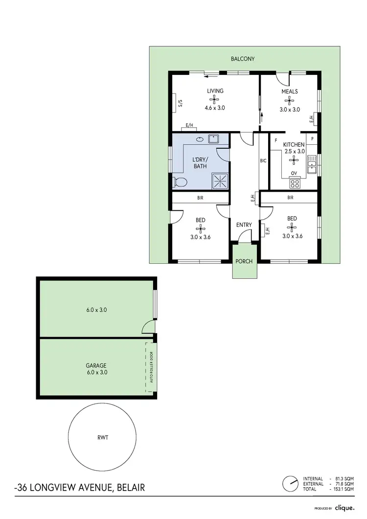 Floorplan of Homely house listing, 36 Longview Avenue, Belair SA 5052