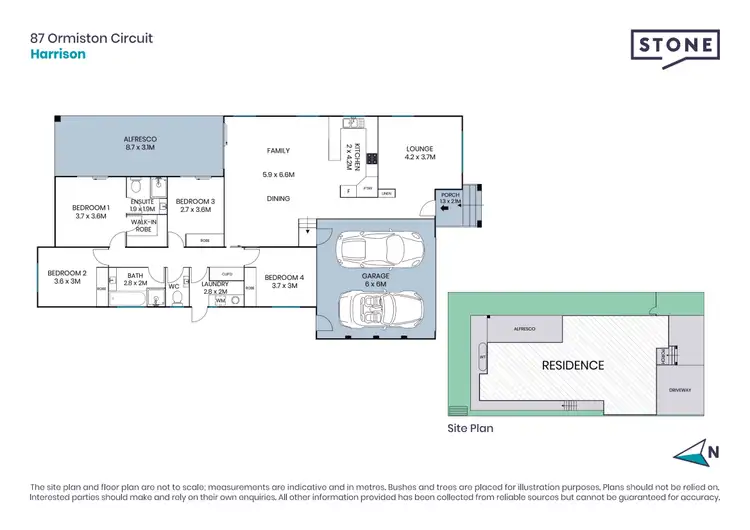 Floorplan of Homely house listing, 87 Ormiston Circuit, Harrison ACT 2914