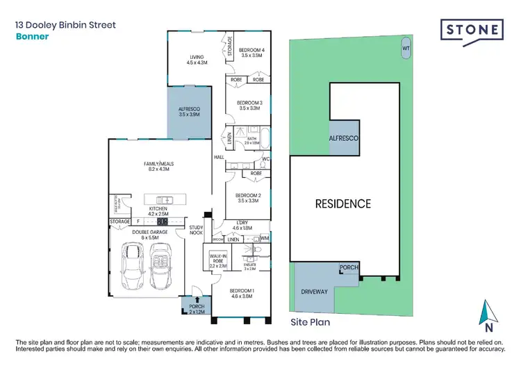 Floorplan of Homely house listing, 13 Dooley Binbin Street, Bonner ACT 2914