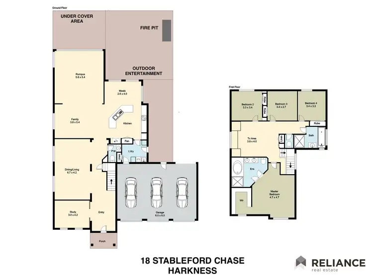 Floorplan of Homely house listing, 18 Stableford Chase, Harkness VIC 3337