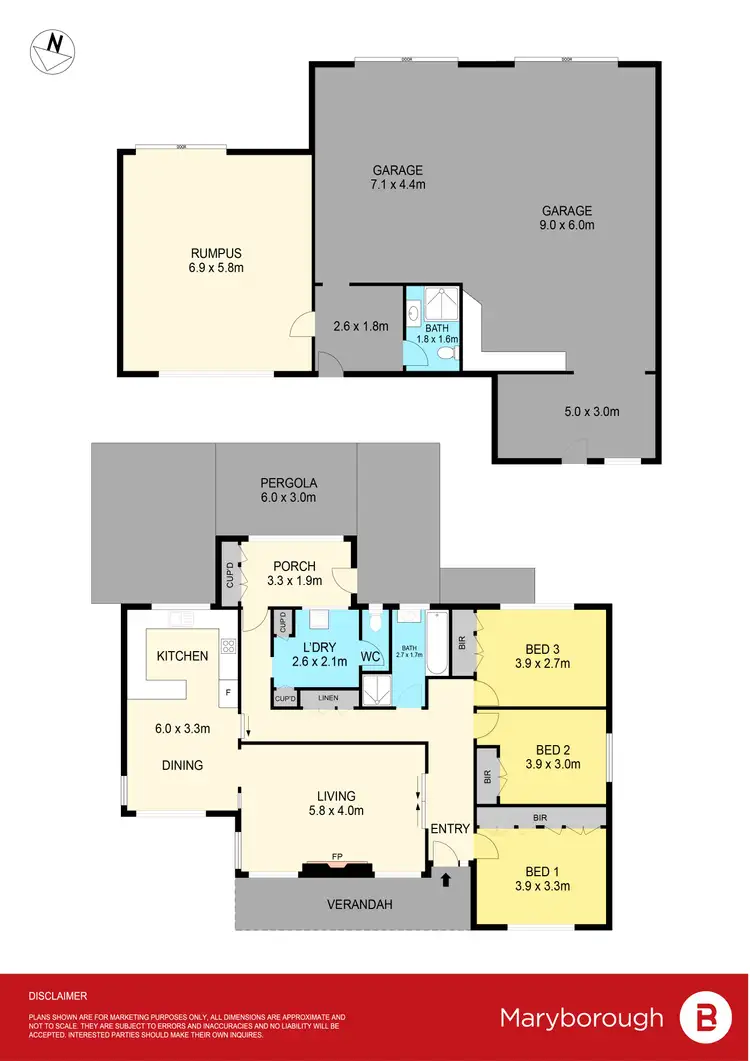Floorplan of Homely house listing, 18 High Street, Maryborough VIC 3465