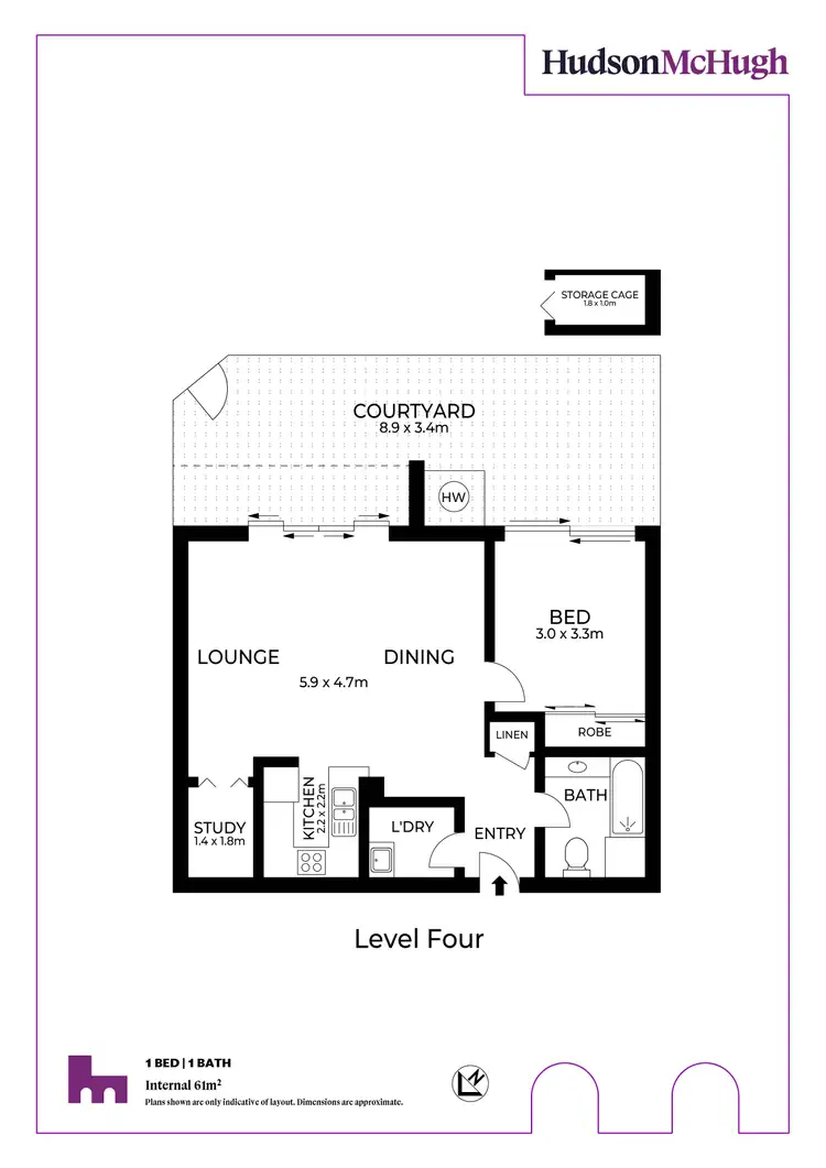 Floorplan of Homely unit listing, 447/7 Crescent Street, Waterloo NSW 2017