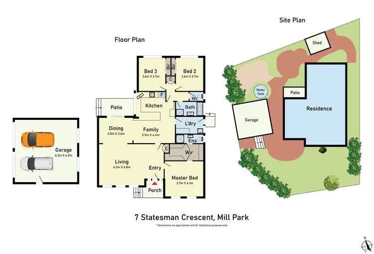 Floorplan of Homely house listing, 7 Statesman Crescent, Mill Park VIC 3082