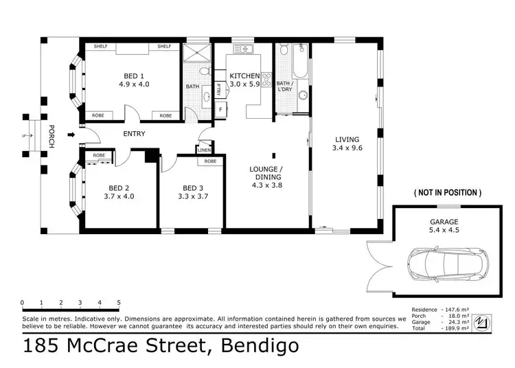 Floorplan of Homely house listing, 185 McCrae Street, Bendigo VIC 3550
