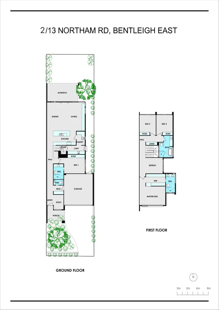 Floorplan of Homely townhouse listing, 13b Northam Road, Bentleigh East VIC 3165