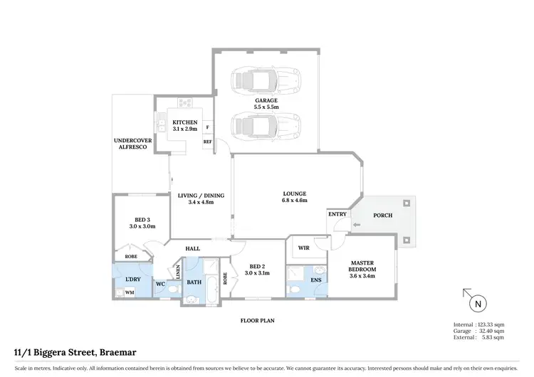 Floorplan of Homely house listing, 11/1 Biggera Street, Braemar NSW 2575