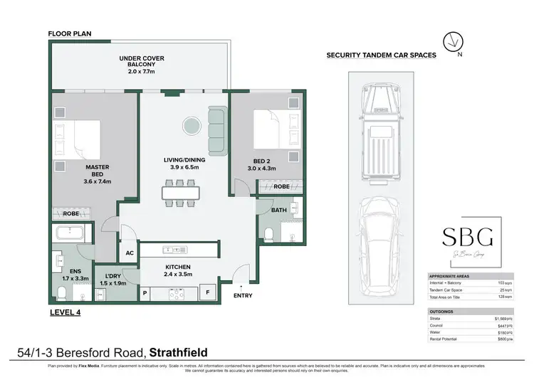Floorplan of Homely apartment listing, 54/1-3 Beresford Road, Strathfield NSW 2135