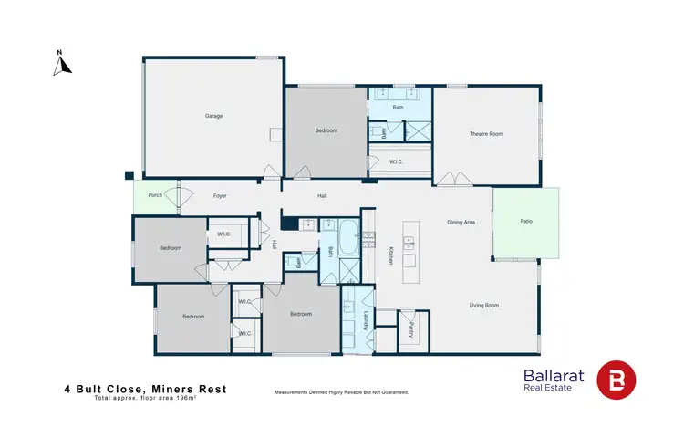 Floorplan of Homely house listing, 4 Bult Close, Miners Rest VIC 3352