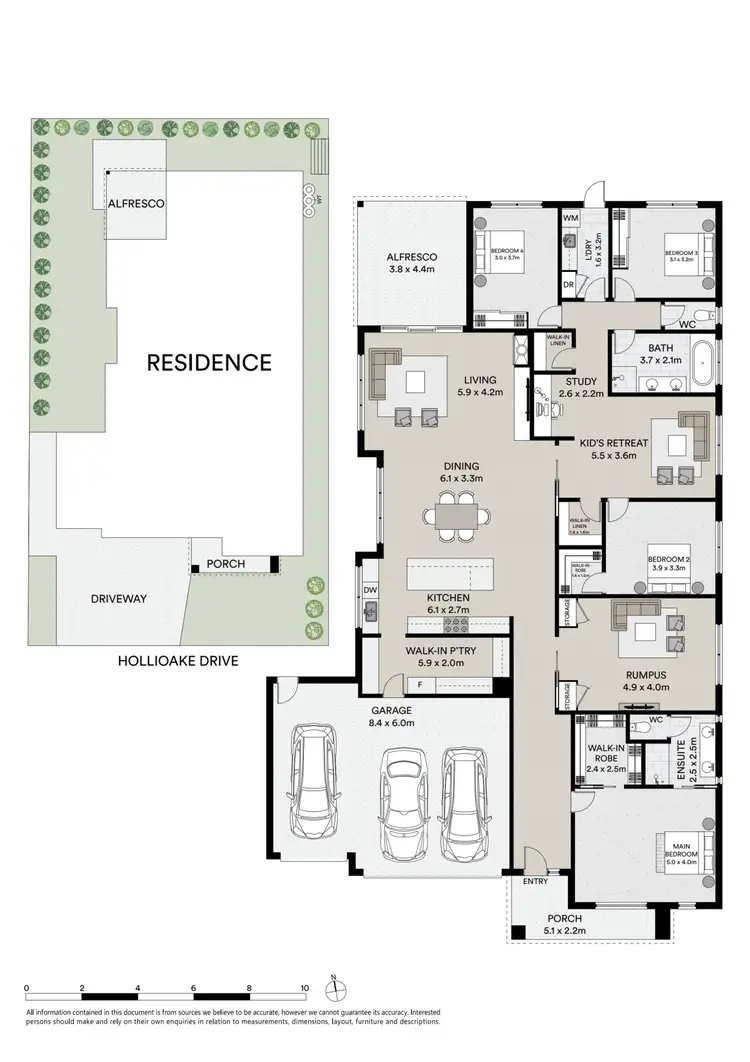 Floorplan of Homely house listing, 20 Hollioake Drive, Lucas VIC 3350
