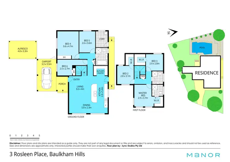 Floorplan of Homely house listing, 3 Rosleen Place, Baulkham Hills NSW 2153