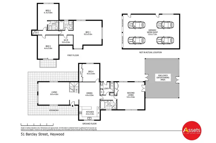 Floorplan of Homely house listing, 51 Barclay Street, Heywood VIC 3304