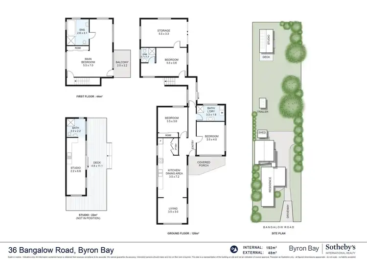 Floorplan of Homely house listing, 36 Bangalow Road, Byron Bay NSW 2481