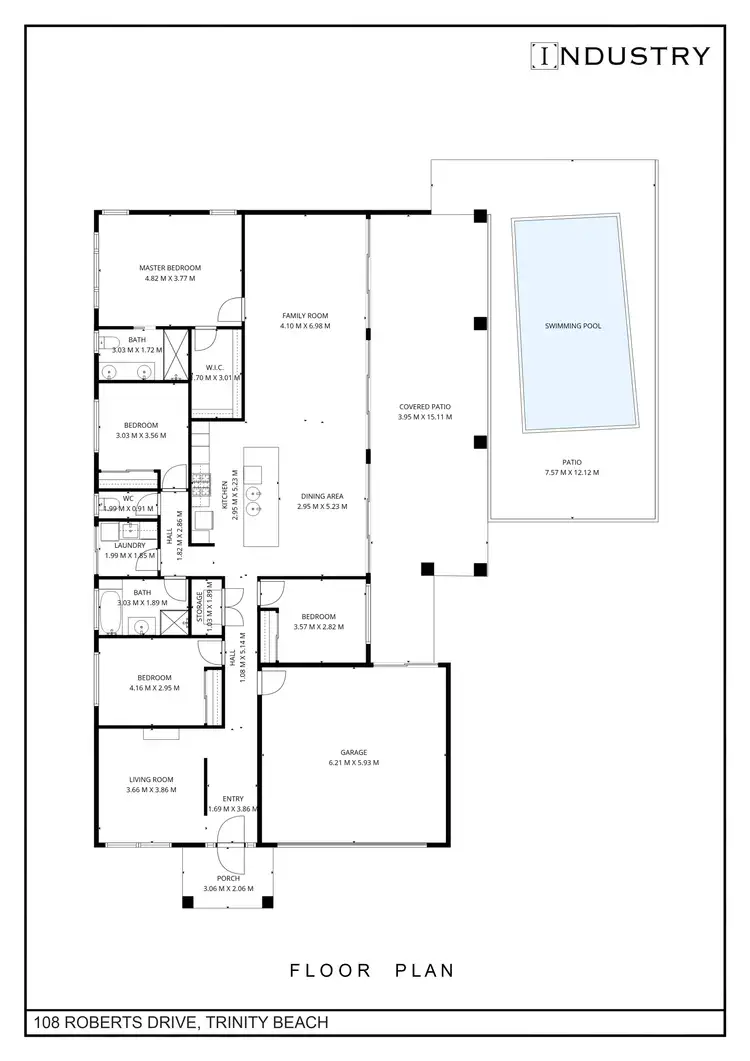 Floorplan of Homely house listing, 108 Roberts Drive, Trinity Beach QLD 4879