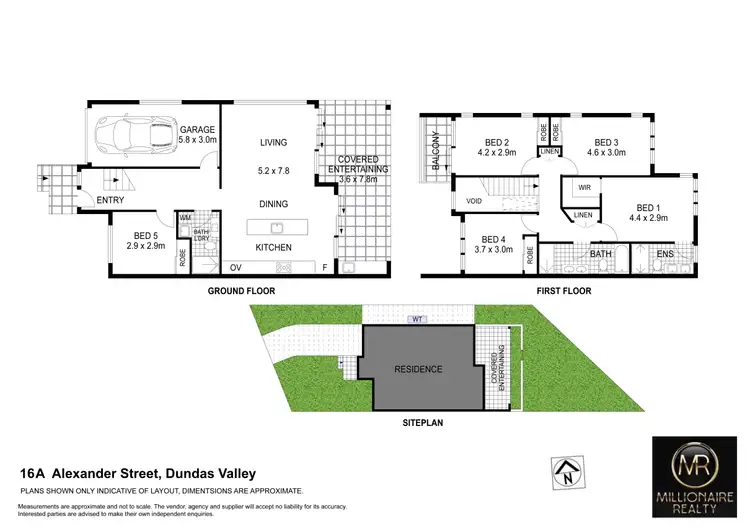 Floorplan of Homely semi-detached listing, 16a Alexander Street, Dundas Valley NSW 2117