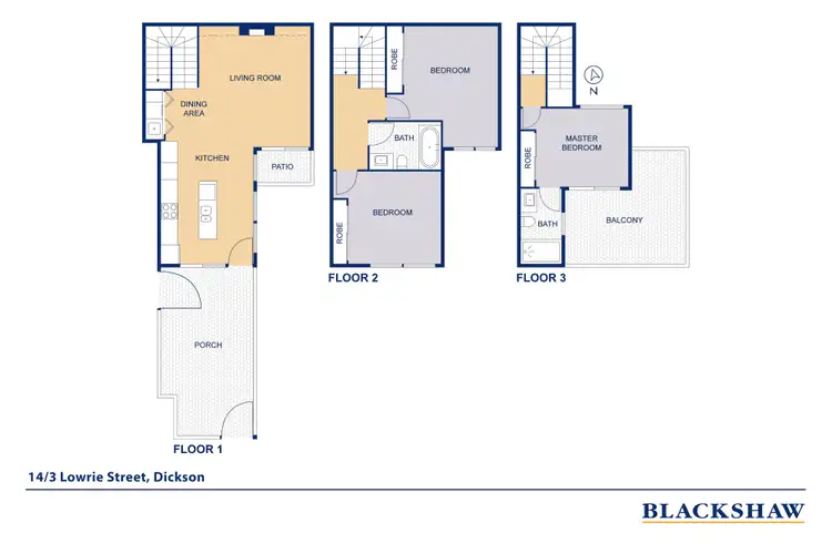 Floorplan of Homely house listing, 14/3 Lowrie Street, Dickson ACT 2602