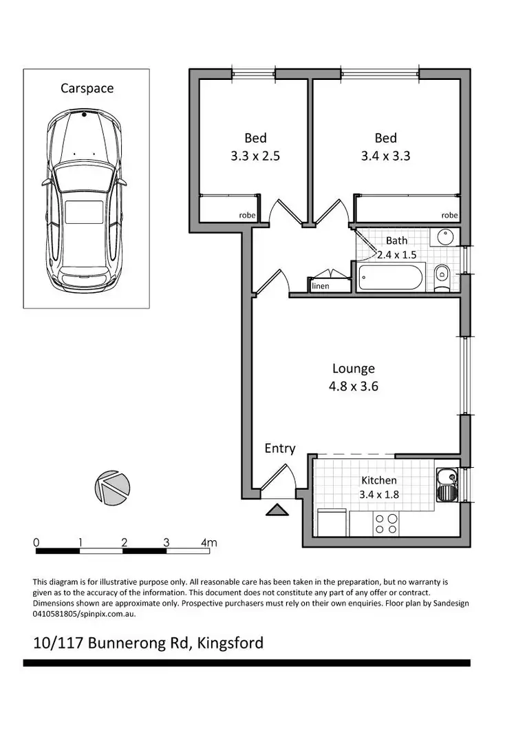 Floorplan of Homely unit listing, 10/117 Bunnerong Road, Kingsford NSW 2032