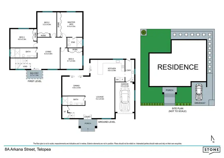 Floorplan of Homely house listing, 8A Arkana Street, Telopea NSW 2117
