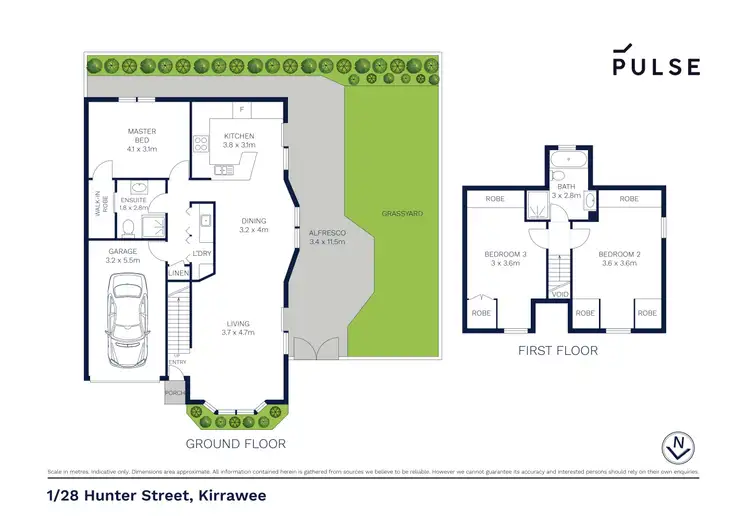 Floorplan of Homely townhouse listing, 1/28 Hunter Street, Kirrawee NSW 2232