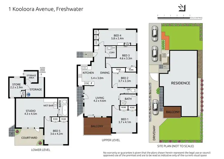 Floorplan of Homely house listing, 1 Kooloora Avenue, Freshwater NSW 2096