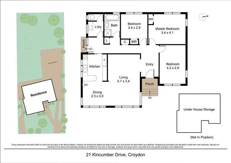 Floorplan of Homely house listing, 21 Kincumber Drive, Croydon VIC 3136
