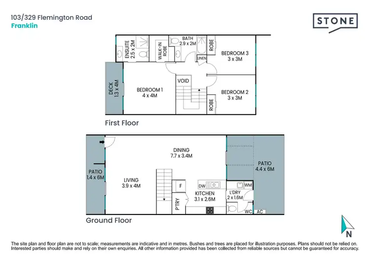 Floorplan of Homely townhouse listing, 103/329 Flemington Road, Franklin ACT 2913