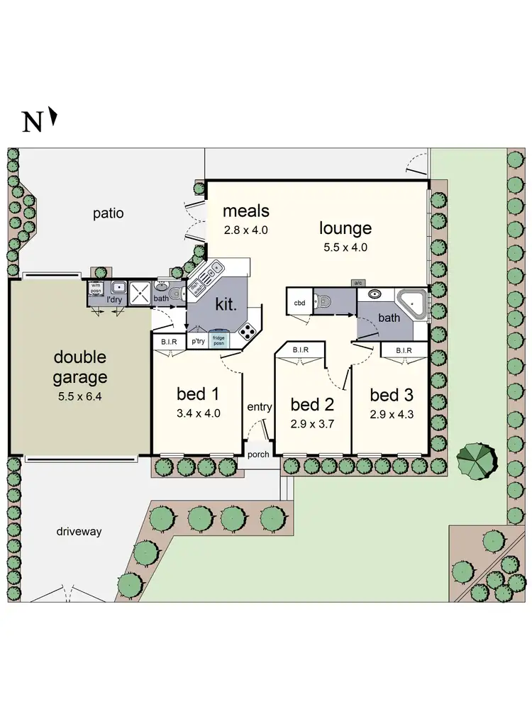 Floorplan of Homely house listing, 49 Kidgell Street, Lilydale VIC 3140