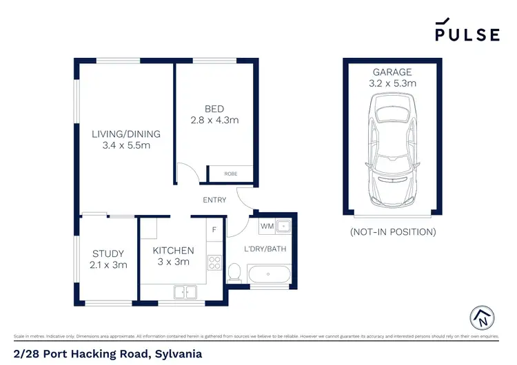 Floorplan of Homely unit listing, 2/28 Port Hacking Road, Sylvania NSW 2224