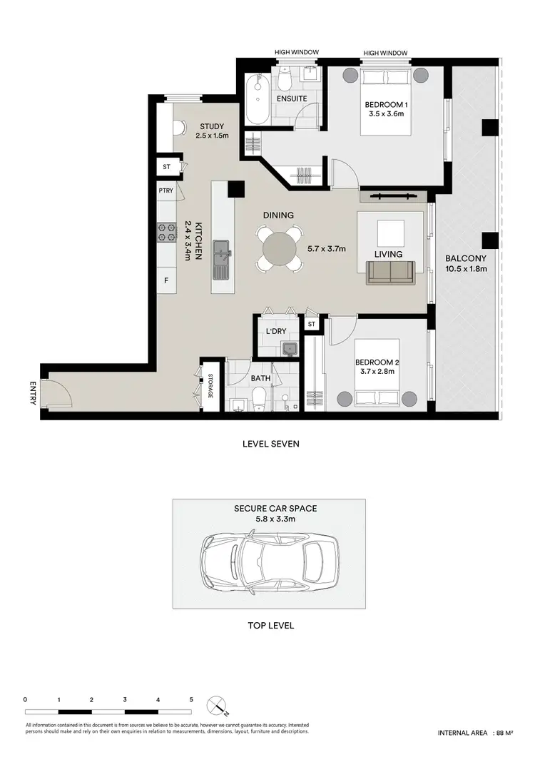 Floorplan of Homely apartment listing, 702/18-26 Romsey Street, Waitara NSW 2077