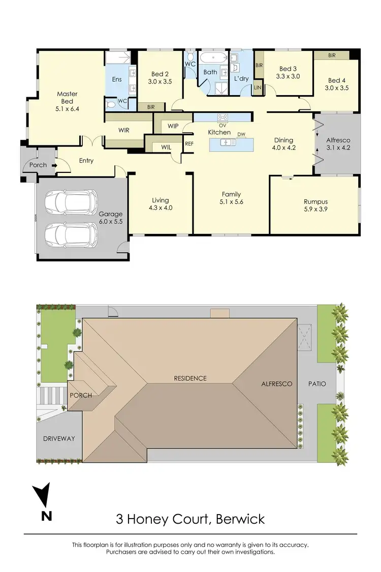 Floorplan of Homely house listing, 3 Honey Court, Berwick VIC 3806