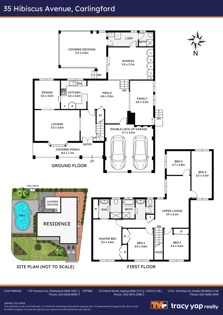Floorplan of Homely house listing, 35 Hibiscus Avenue, Carlingford NSW 2118