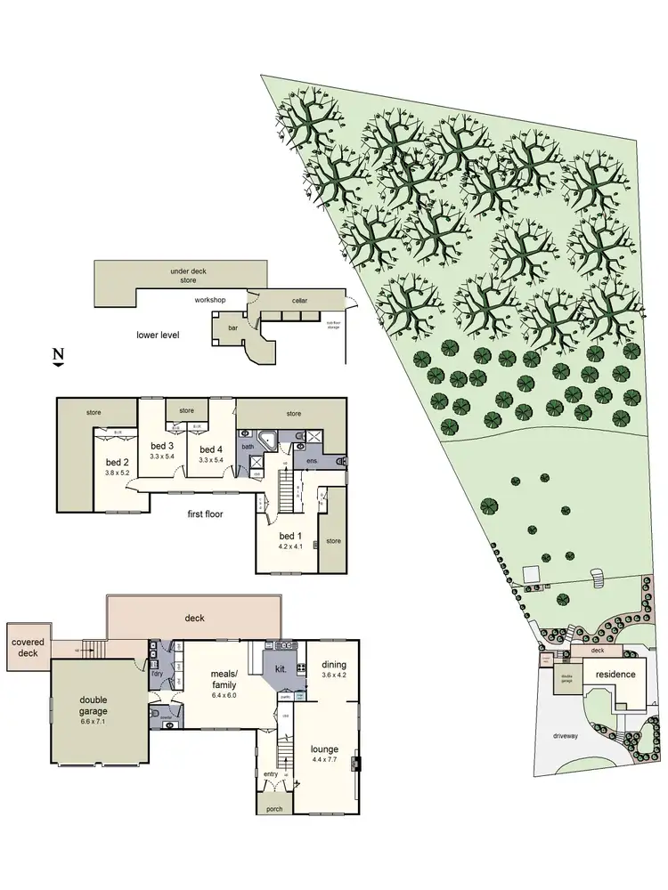 Floorplan of Homely house listing, 10 Erith Lane, Kalorama VIC 3766