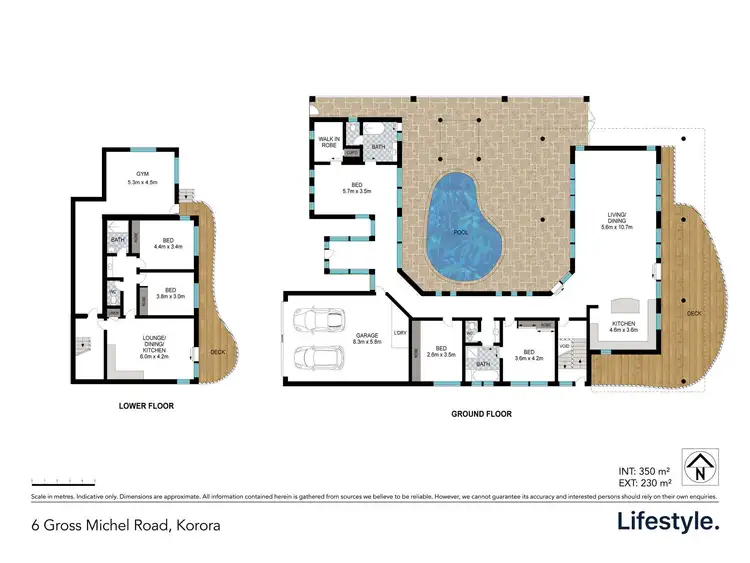 Floorplan of Homely house listing, 6 Gross Michel Road, Korora NSW 2450