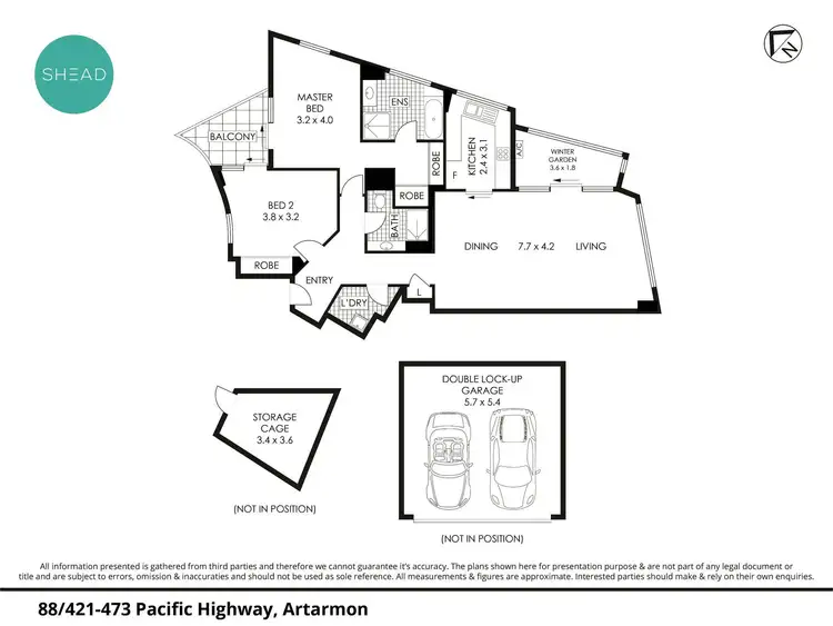 Floorplan of Homely apartment listing, 88/421-473 Pacific Highway, Artarmon NSW 2064