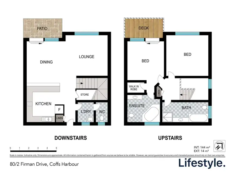Floorplan of Homely townhouse listing, 80/2 Firman Drive, Coffs Harbour NSW 2450