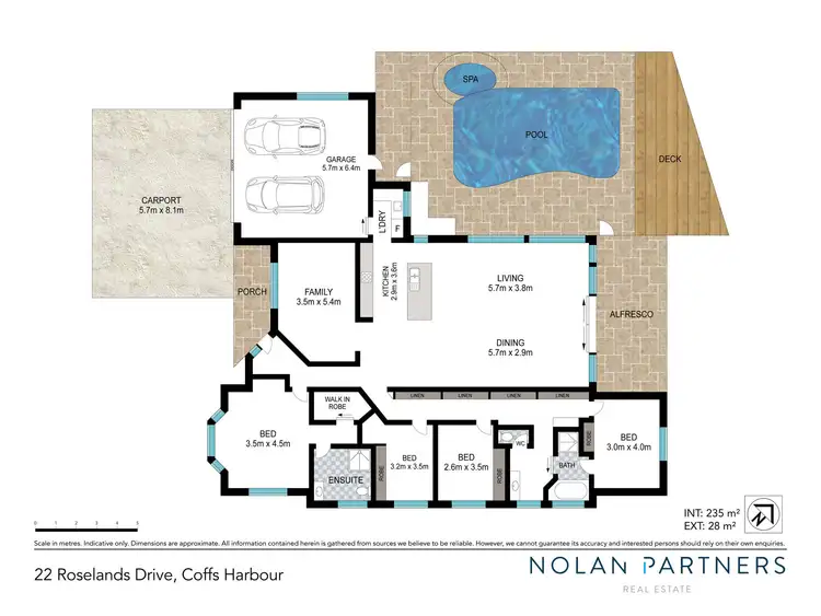 Floorplan of Homely house listing, 22 Roselands Drive, Coffs Harbour NSW 2450
