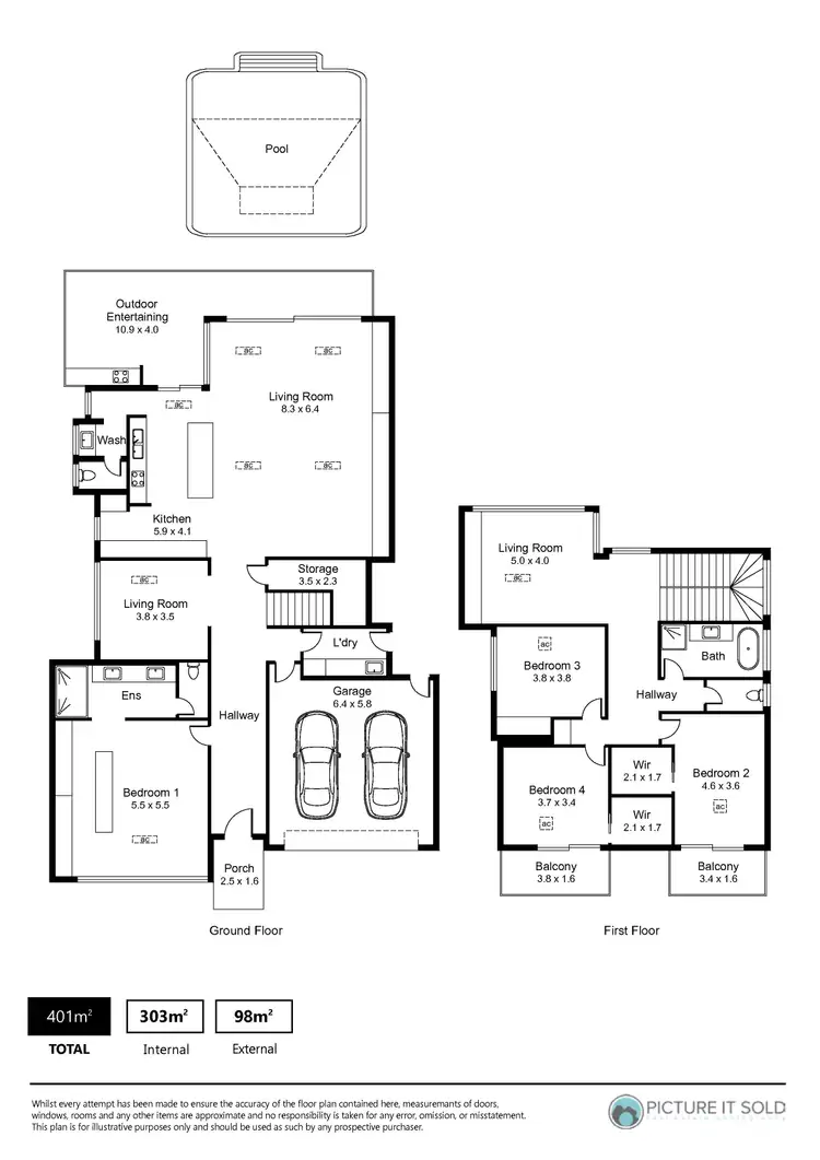 Floorplan of Homely house listing, 1C Stanley Street, Leabrook SA 5068