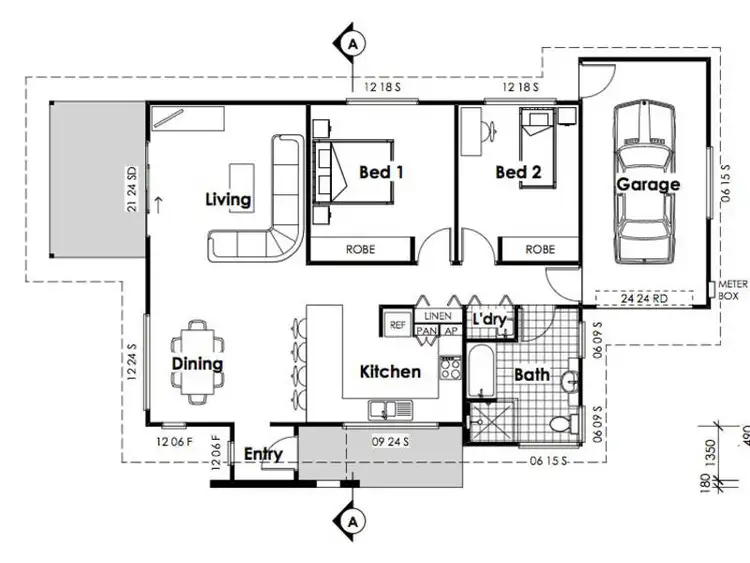 Floorplan of Homely villa listing, 2/78 Edmund Street, Sanctuary Point NSW 2540